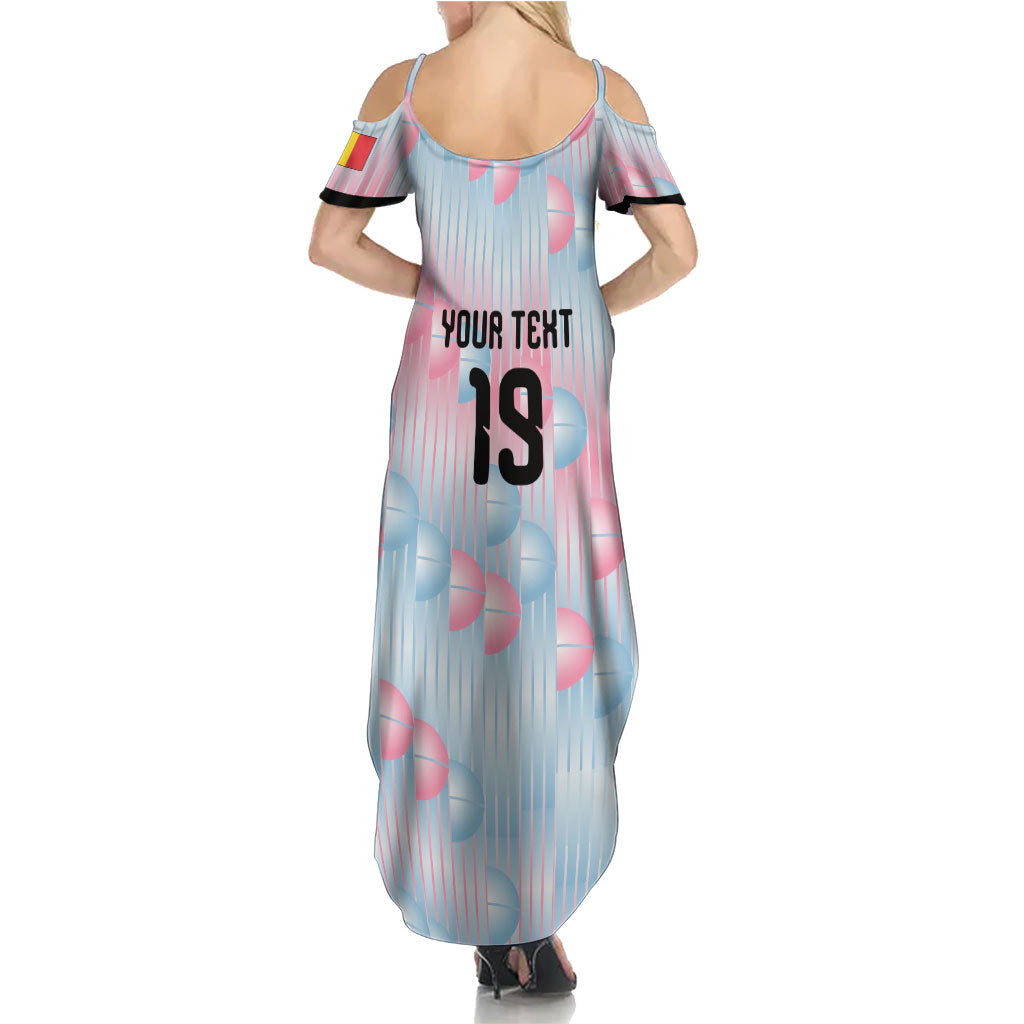 Custom World Football 2026 Belgium Summer Maxi Dress Belgian The Red Devils Champions