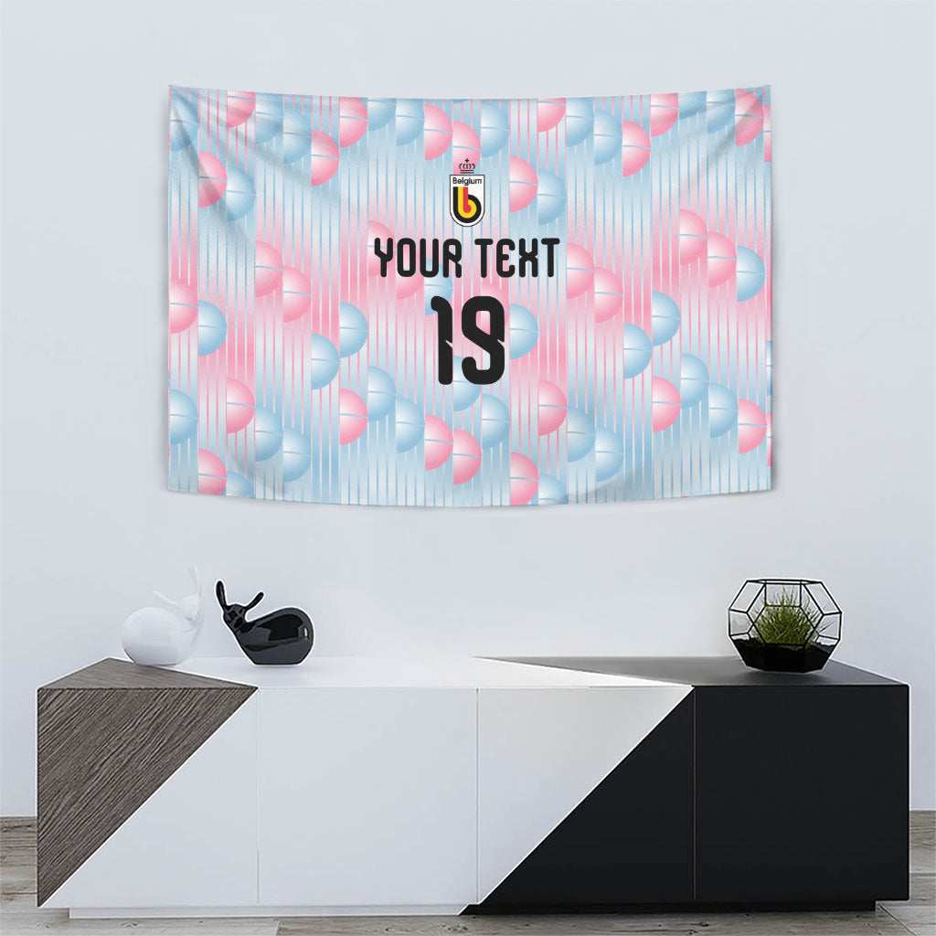 Custom World Football 2026 Belgium Tapestry Belgian The Red Devils Champions