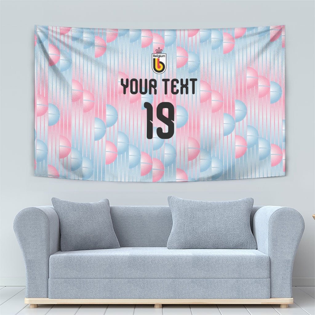 Custom World Football 2026 Belgium Tapestry Belgian The Red Devils Champions