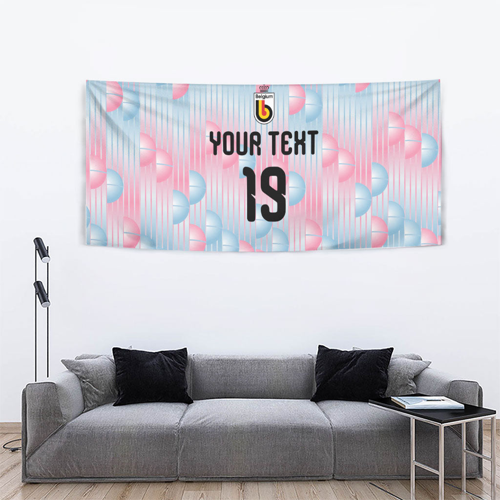 Custom World Football 2026 Belgium Tapestry Belgian The Red Devils Champions