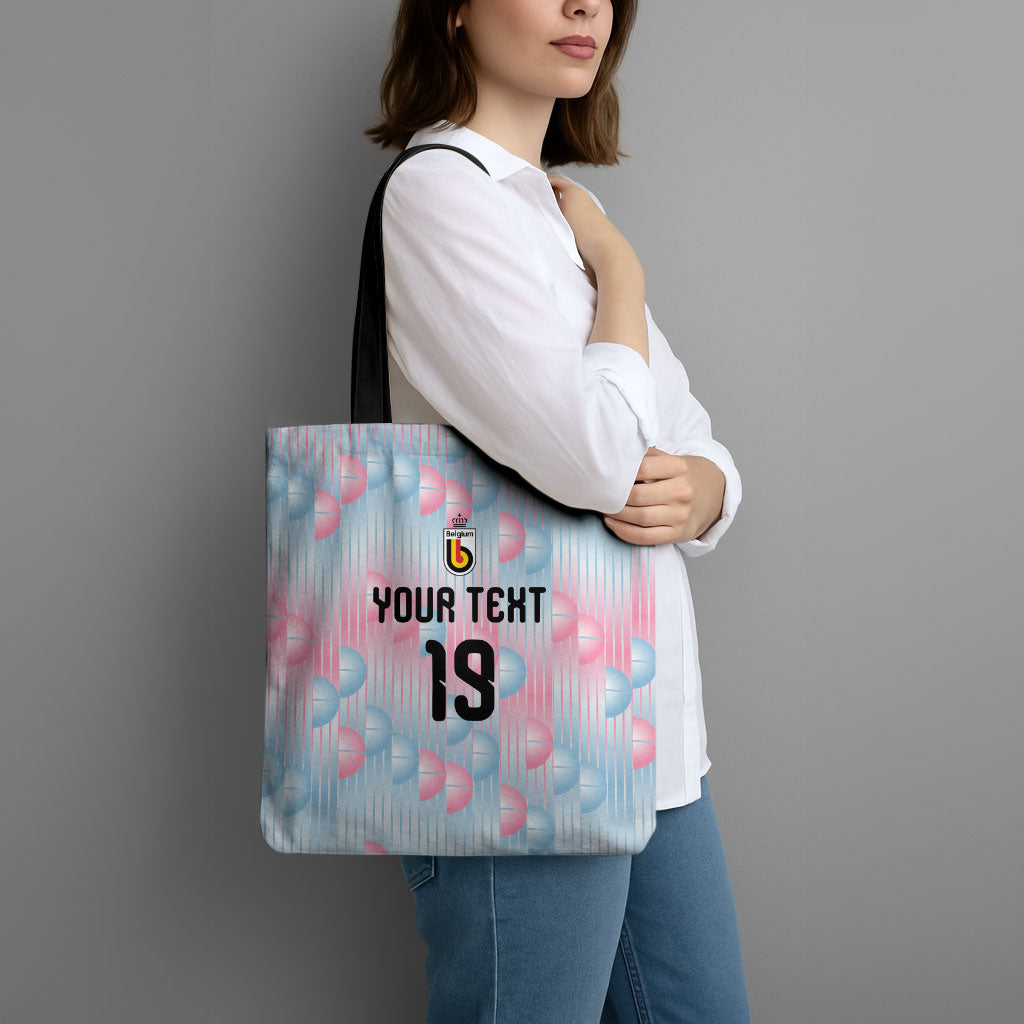 Custom World Football 2026 Belgium Tote Bag Belgian The Red Devils Champions