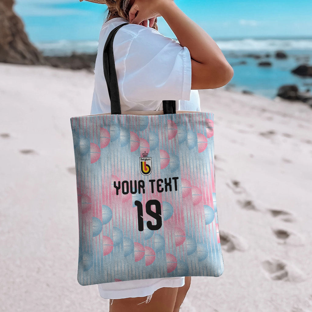 Custom World Football 2026 Belgium Tote Bag Belgian The Red Devils Champions