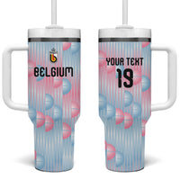 Custom World Football 2026 Belgium Tumbler With Handle Belgian The Red Devils Champions