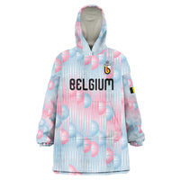 Custom World Football 2026 Belgium Wearable Blanket Hoodie Belgian The Red Devils Champions