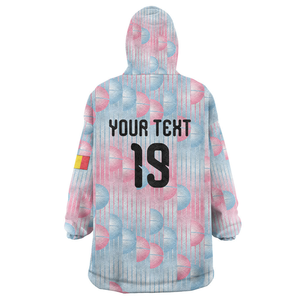 Custom World Football 2026 Belgium Wearable Blanket Hoodie Belgian The Red Devils Champions