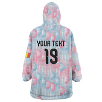 Custom World Football 2026 Belgium Wearable Blanket Hoodie Belgian The Red Devils Champions