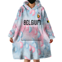 Custom World Football 2026 Belgium Wearable Blanket Hoodie Belgian The Red Devils Champions