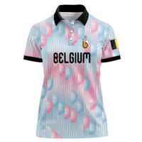 Custom World Football 2026 Belgium Women Polo Shirt Belgian The Red Devils Champions