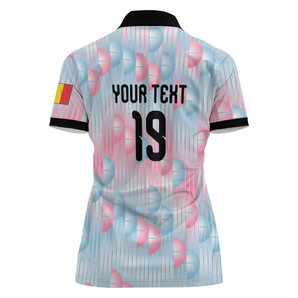 Custom World Football 2026 Belgium Women Polo Shirt Belgian The Red Devils Champions