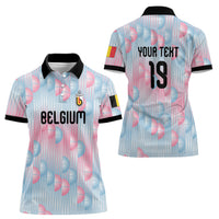 Custom World Football 2026 Belgium Women Polo Shirt Belgian The Red Devils Champions