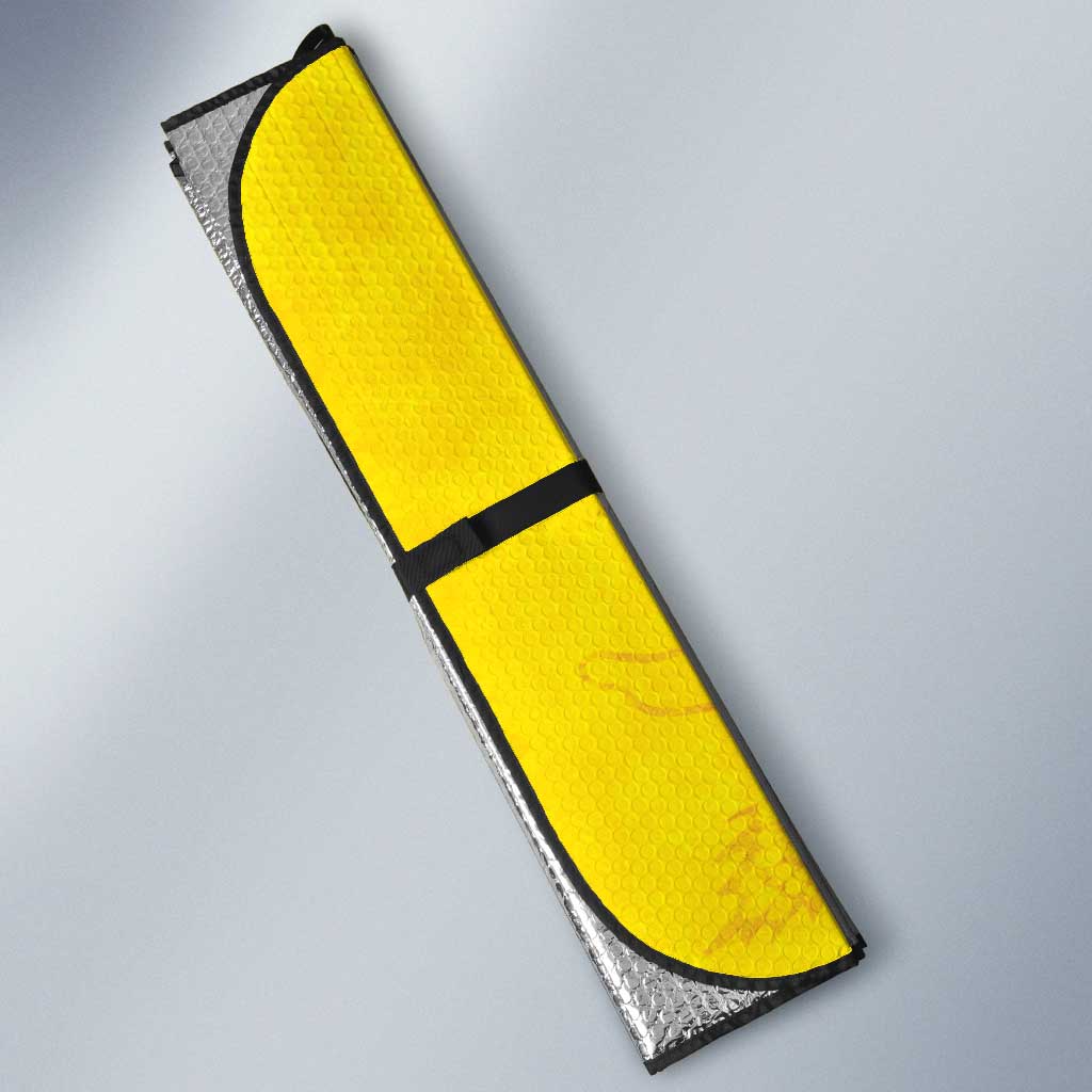 Italy Sicilia Auto Sun Shade Triskeles With Lemons - Wonder Print Shop