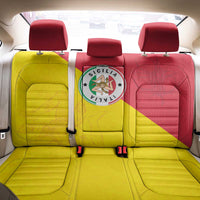 Italy Sicilia Back Car Seat Cover Triskeles With Lemons - Wonder Print Shop
