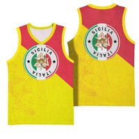 Italy Sicilia Basketball Jersey Triskeles With Lemons - Wonder Print Shop