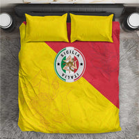 Italy Sicilia Bedding Set Triskeles With Lemons - Wonder Print Shop