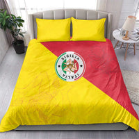 Italy Sicilia Bedding Set Triskeles With Lemons - Wonder Print Shop