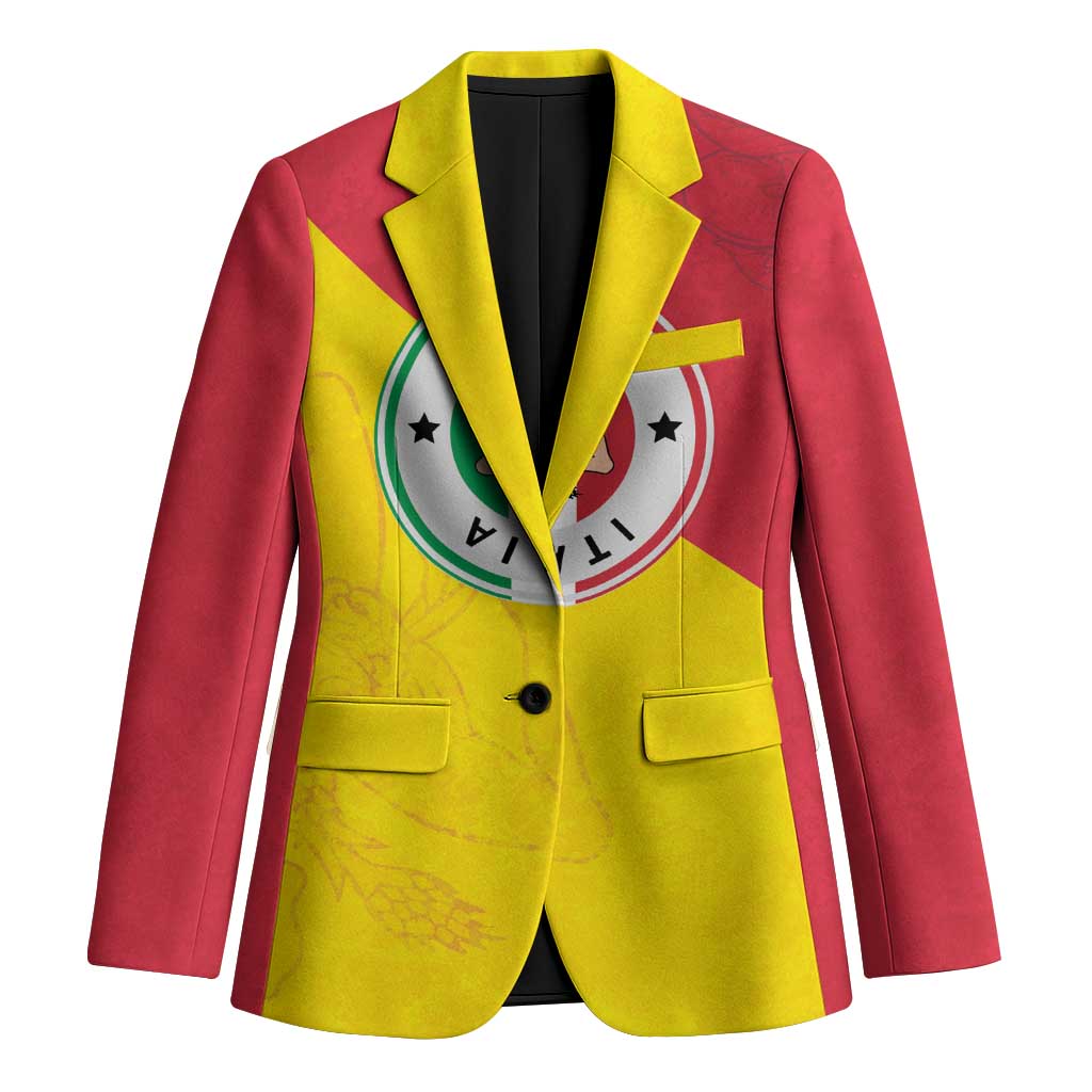 Italy Sicilia Blazer Triskeles With Lemons - Wonder Print Shop