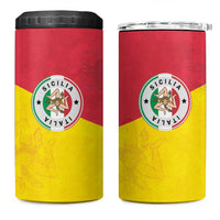 Italy Sicilia 4 in 1 Can Cooler Tumbler Triskeles With Lemons - Wonder Print Shop