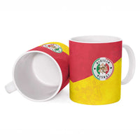 Italy Sicilia Ceramic Mug Triskeles With Lemons - Wonder Print Shop