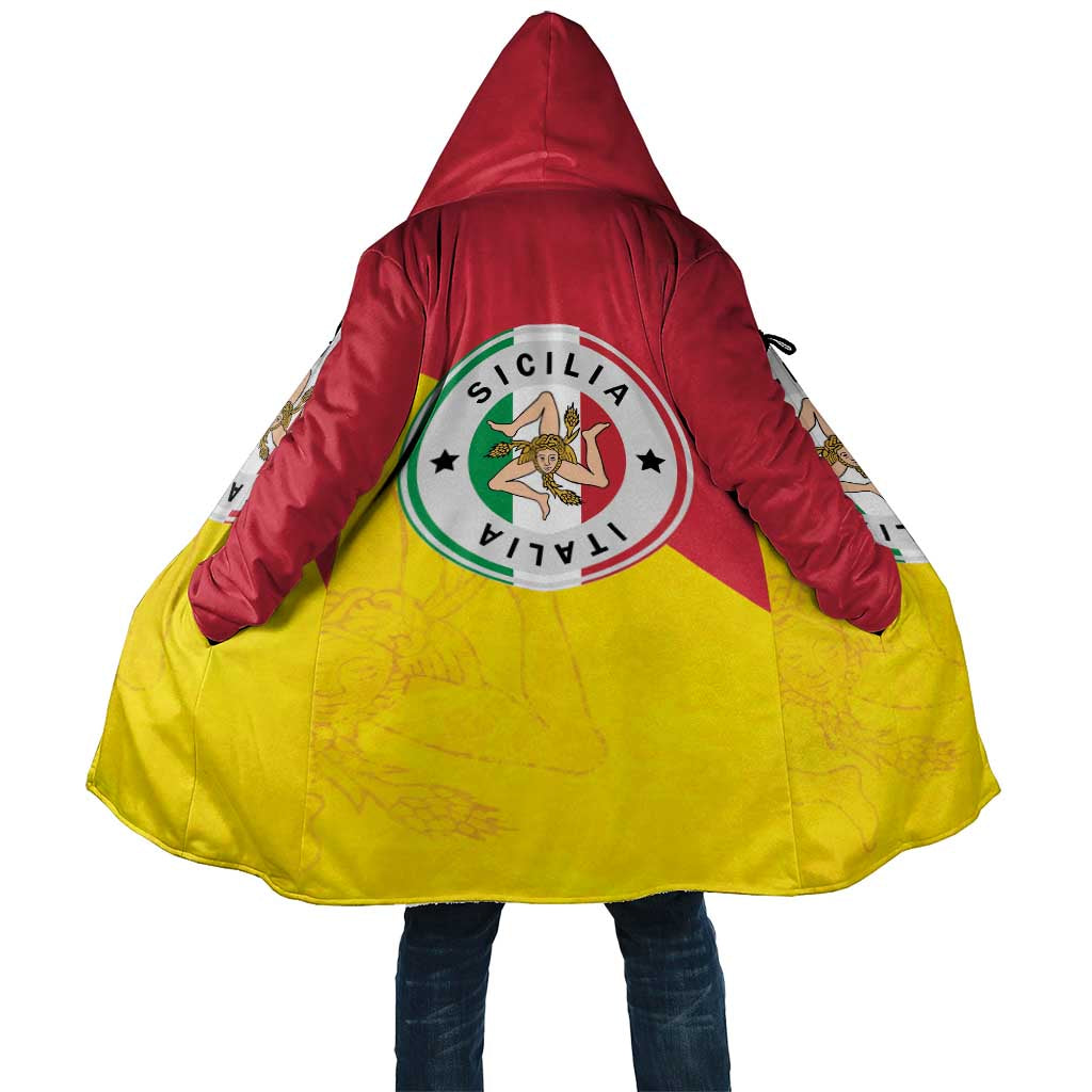 Italy Sicilia Cloak Triskeles With Lemons - Wonder Print Shop