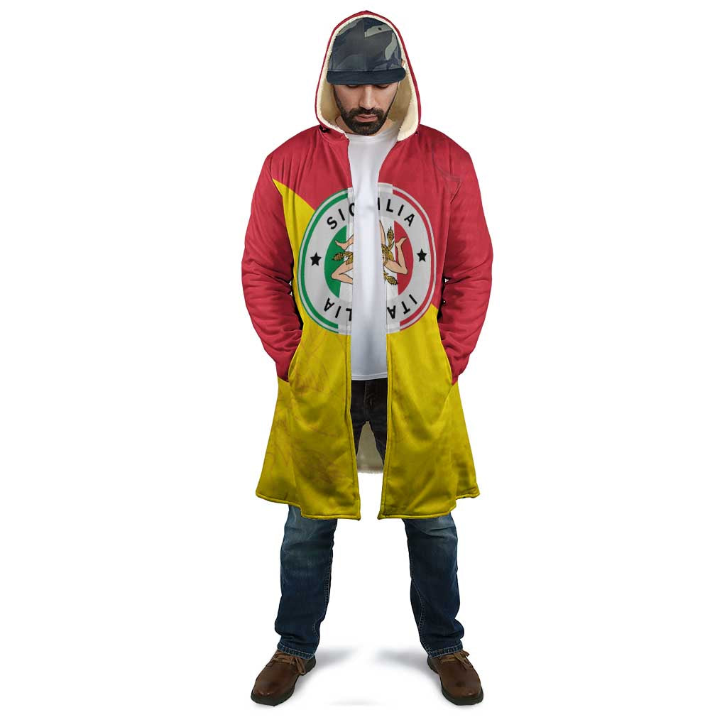 Italy Sicilia Cloak Triskeles With Lemons - Wonder Print Shop