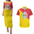 Italy Sicilia Couples Matching Puletasi and Hawaiian Shirt Triskeles With Lemons - Wonder Print Shop