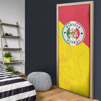 Italy Sicilia Door Cover Triskeles With Lemons - Wonder Print Shop