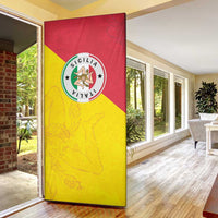 Italy Sicilia Door Cover Triskeles With Lemons - Wonder Print Shop