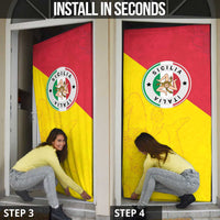 Italy Sicilia Door Cover Triskeles With Lemons - Wonder Print Shop