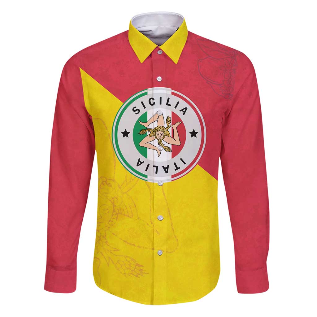 Italy Sicilia Family Matching Puletasi and Hawaiian Shirt Triskeles With Lemons - Wonder Print Shop