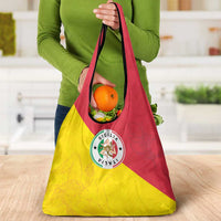 Italy Sicilia Grocery Bag Triskeles With Lemons - Wonder Print Shop