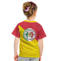 Italy Sicilia Kid T Shirt Triskeles With Lemons - Wonder Print Shop