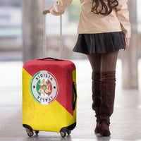 Italy Sicilia Luggage Cover Triskeles With Lemons - Wonder Print Shop