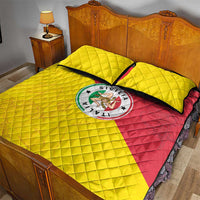 Italy Sicilia Quilt Bed Set Triskeles With Lemons - Wonder Print Shop
