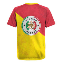 Italy Sicilia Rugby Jersey Triskeles With Lemons - Wonder Print Shop