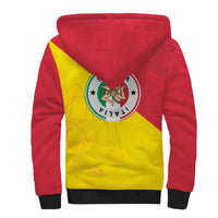 Italy Sicilia Sherpa Hoodie Triskeles With Lemons - Wonder Print Shop