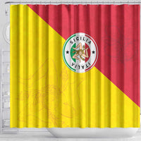 Italy Sicilia Shower Curtain Triskeles With Lemons - Wonder Print Shop