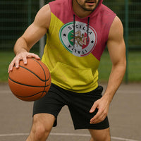 Italy Sicilia Sleeveless Hoodie Triskeles With Lemons - Wonder Print Shop