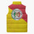 Italy Sicilia Sleeveless Puffer Jacket Triskeles With Lemons - Wonder Print Shop
