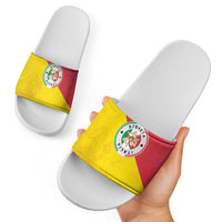 Italy Sicilia Slide Sandals Triskeles With Lemons - Wonder Print Shop
