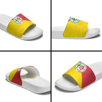 Italy Sicilia Slide Sandals Triskeles With Lemons - Wonder Print Shop