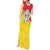 Italy Sicilia Tank Maxi Dress Triskeles With Lemons - Wonder Print Shop