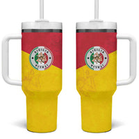 Italy Sicilia Tumbler With Handle Triskeles With Lemons - Wonder Print Shop