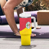 Italy Sicilia Tumbler With Handle Triskeles With Lemons - Wonder Print Shop