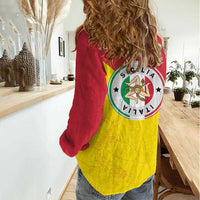 Italy Sicilia Women Casual Shirt Triskeles With Lemons - Wonder Print Shop