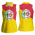 Italy Sicilia Women Sleeveless Polo Shirt Triskeles With Lemons - Wonder Print Shop