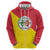 Italy Sicilia Zip Hoodie Triskeles With Lemons - Wonder Print Shop