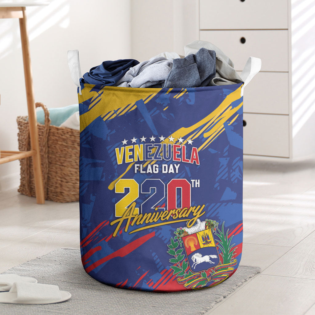 Venezuela Flag Day Laundry Basket 220th Anniversary Heritage Pride