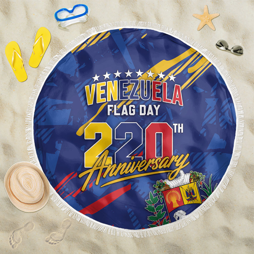 Venezuela Flag Day Beach Blanket 220th Anniversary Heritage Pride