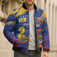 Personalized Venezuela Flag Day Bomber Puffer Jacket 220th Anniversary Heritage Pride