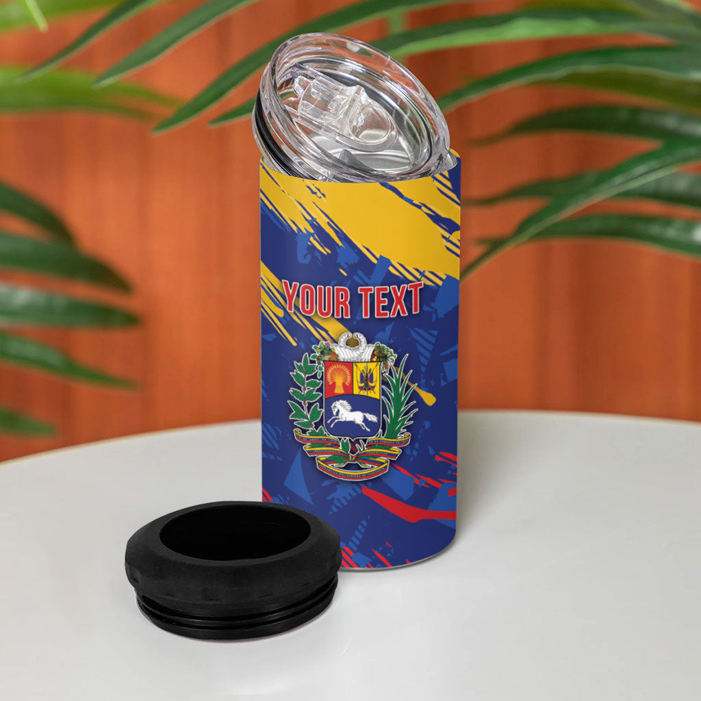 Personalized Venezuela Flag Day 4 in 1 Can Cooler Tumbler 220th Anniversary Heritage Pride